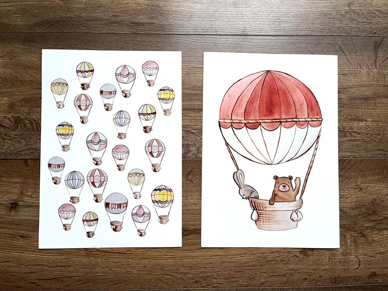 Poszter - hőlégballonok