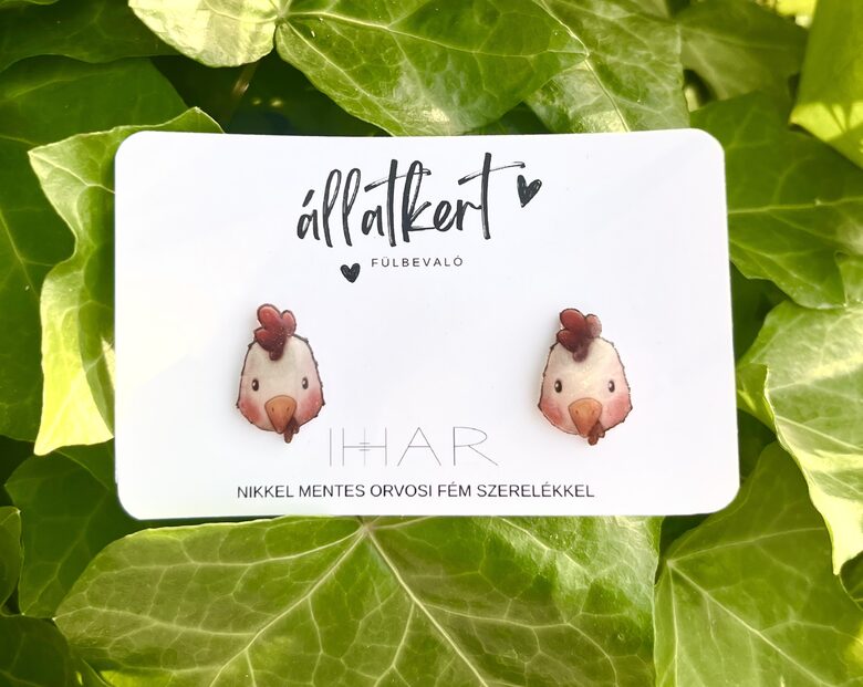 Tyúkanyó fülbevaló