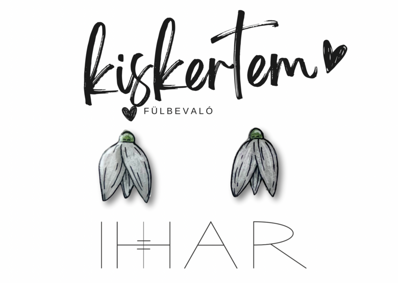 Hóvirág fülbevaló