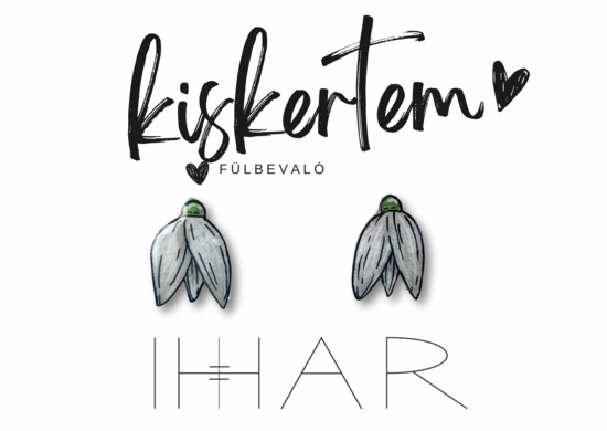Hóvirág fülbevaló