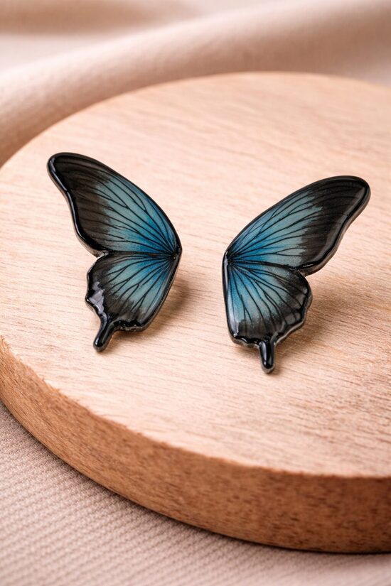 Azúrlepke fülbevaló